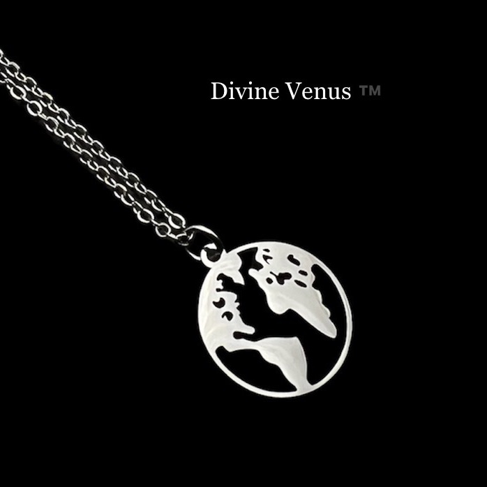 World Traveler Necklace Stainless Steel Jewelry